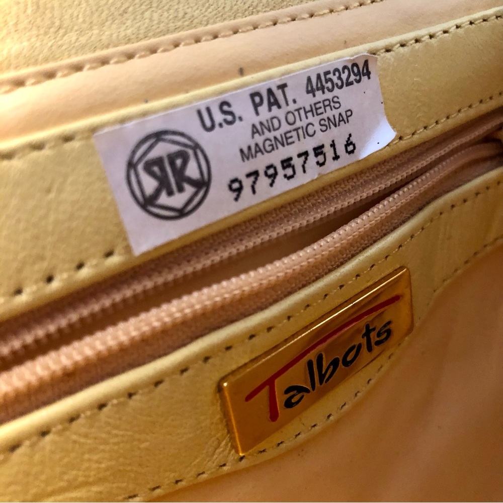 VINTAGE Talbots Yellow Woven Crossbody Bag / Clutch Spring / Summer Cottagecore - Picture 8 of 14